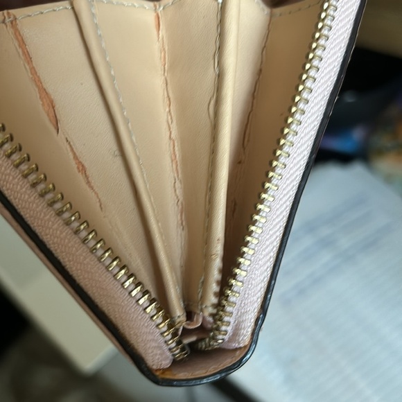 Kate spade zip around Continental light pink leather large wallet - Picture 5 of 5